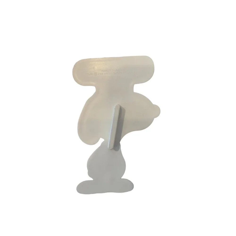 VTG 1958 Joe‎ Cool Snoopy Hallmark White Plastic Cookie Cutter, The Peanuts Gang